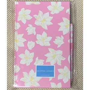 Draper James Hardcover Lined Paper Pink Magnolia Journal with Pen New With Tags